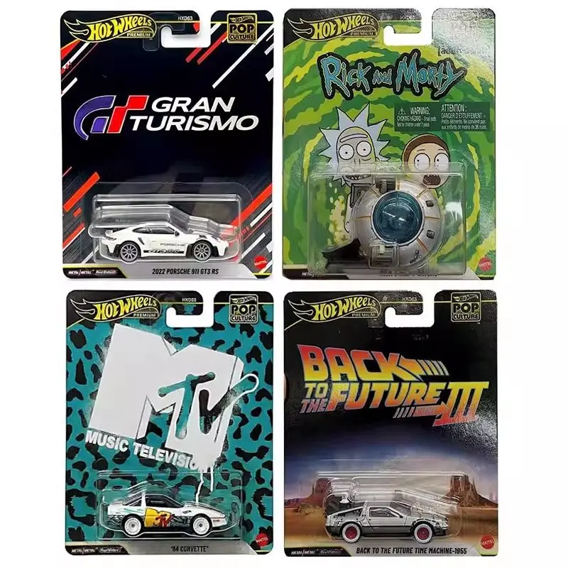 핫휠 프리미엄 레플리카 엔터테인먼트 릭앤모티 릭의 배 금속 수집용 다이캐스트 모델 차량 장난감 선물