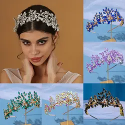 High Quality Rhinestone Hair Accessories Bridal Crown Wedding Tiara Evening Dresses Headband Hair Accessory Girl Holiday Gift