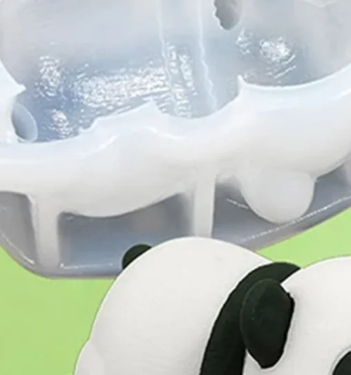 Cute Panda Milk Pudding Silicone Mold Mold Cute Cartoon Jelly Cake Cake Mold Cake Decoration Baking Bakery Tool Dessert Tools