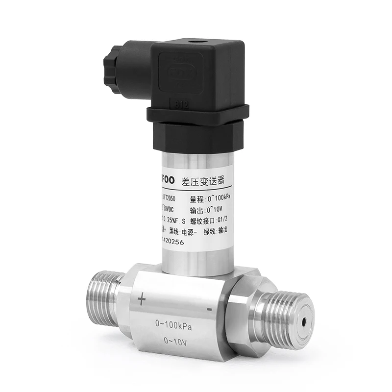 4-20mA RS485 Industrial High Accuracy Differential Pressure Sensor for Air Gas Liquid Oil DP Sensor