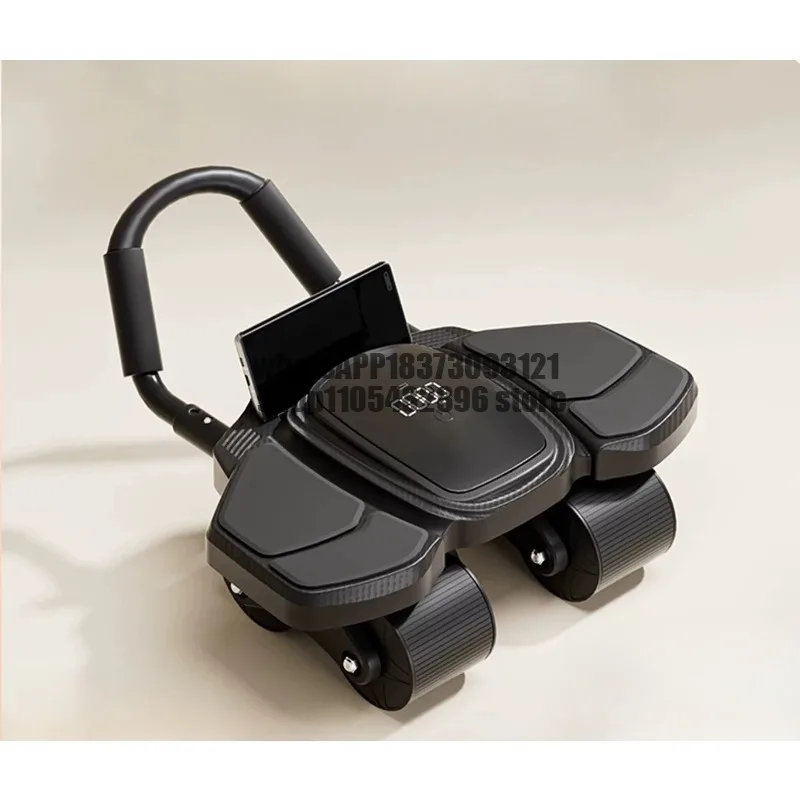 Summer slimming and sweating special new four-wheel intelligent abdominal wheel rebound men's and women's fitness equipment