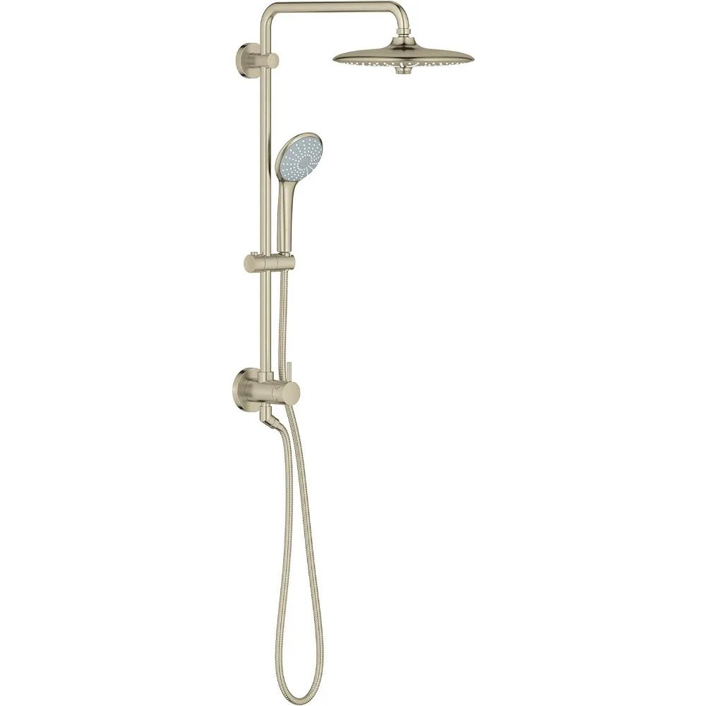 Shower 2.5 GPM Showerhead Retro-Fit Euphoria 25 Inch Shower System Showers for Bathroom Equipment Starlight Chrome The Items