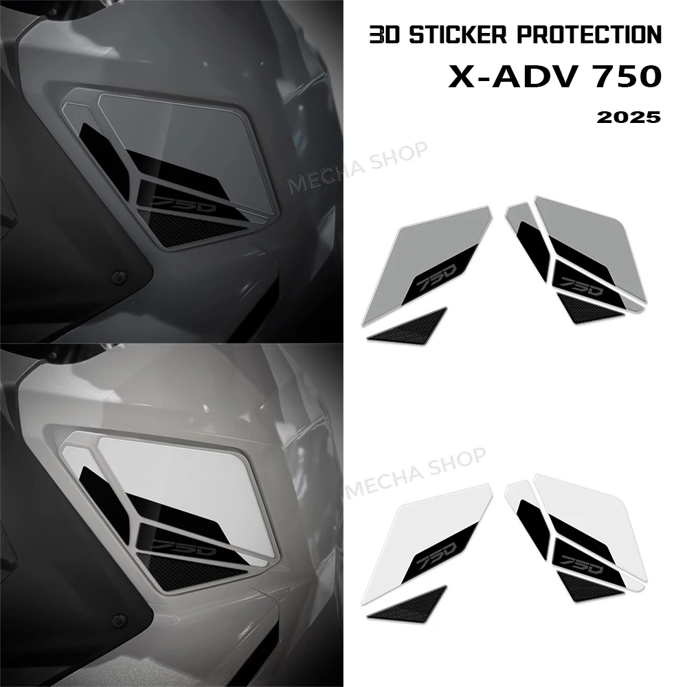

Tank Side Adhesives for X-Adv 750 XADV 750 2025 Accessories 3D Epoxy Protective Decals