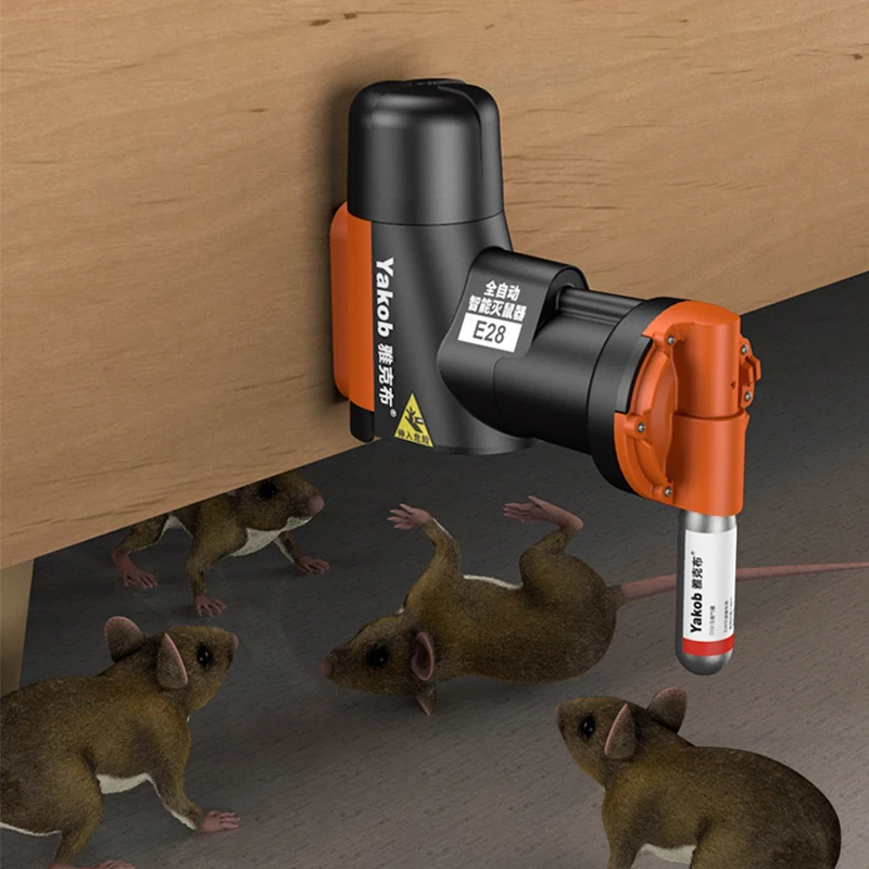 

Automatic Humane Non-Toxic Rat and Mouse Trap Kit Rat CO2 Cylinders Multi-catch Trap Machine Auto Reset Rodent Killing Machine