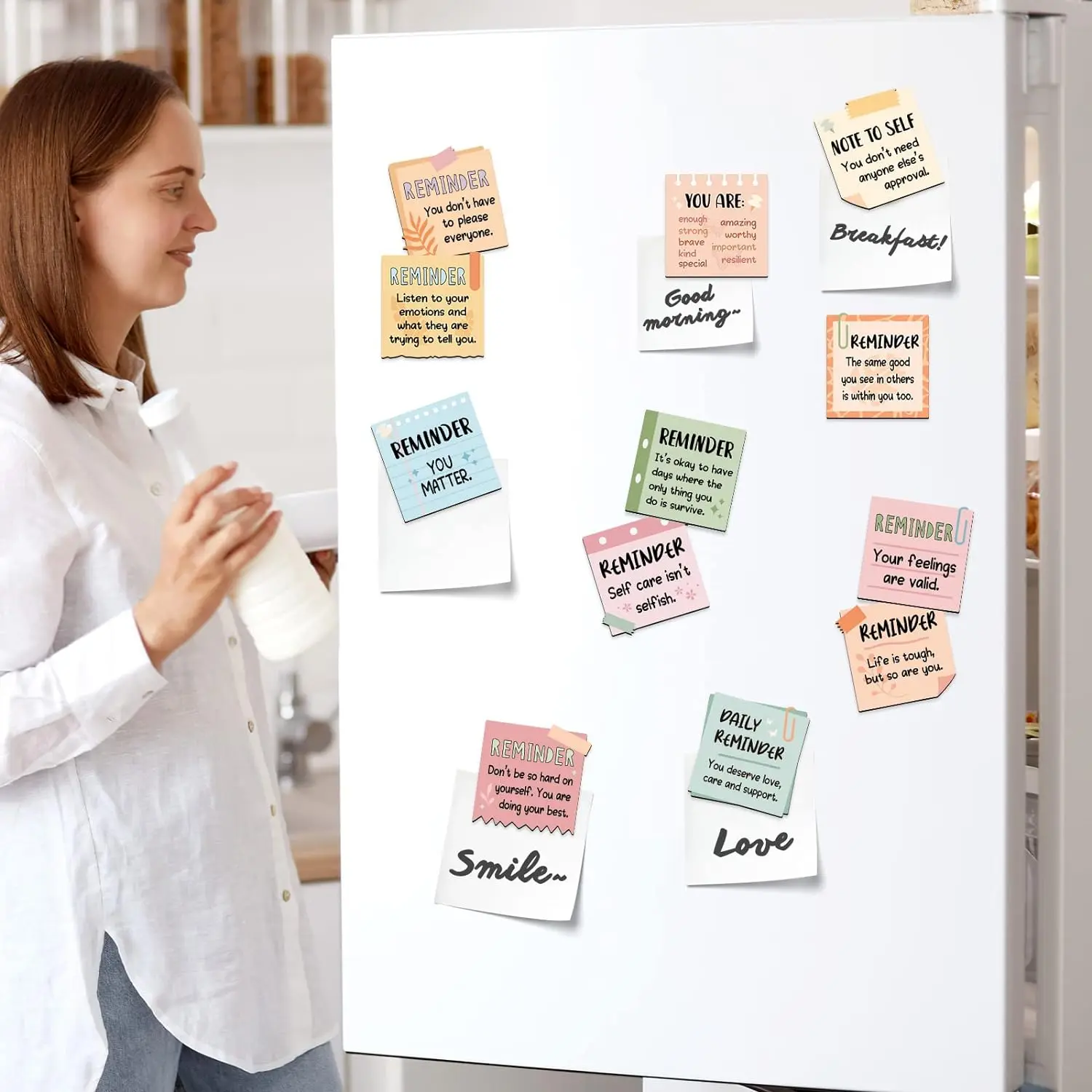 Inspirational Magnets Fridge Magnets Daily Reminder Affirmations Fridge Magnets Decal Positive Affirmations Encouragement Gift H