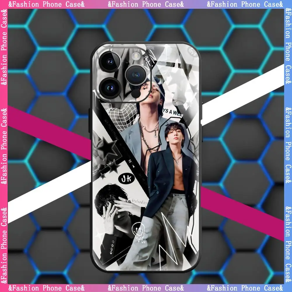 COOL J-JungkookS KPOP funda de teléfono AG acrílico cuidado suave para iPhone 17 air 16 e 15 14 13 12 11 Plus Mini Pro Max