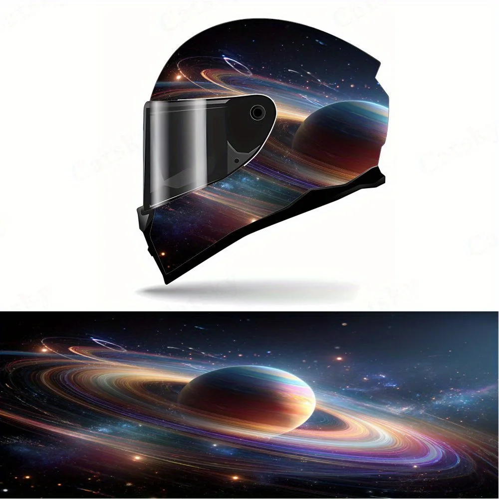 

Cosmic Full Face Helmet Decals - Durable and Waterproof PVC, self-adhesive Motorcycle Racing Helmet Aesthetic Sticker, Helmet Ac