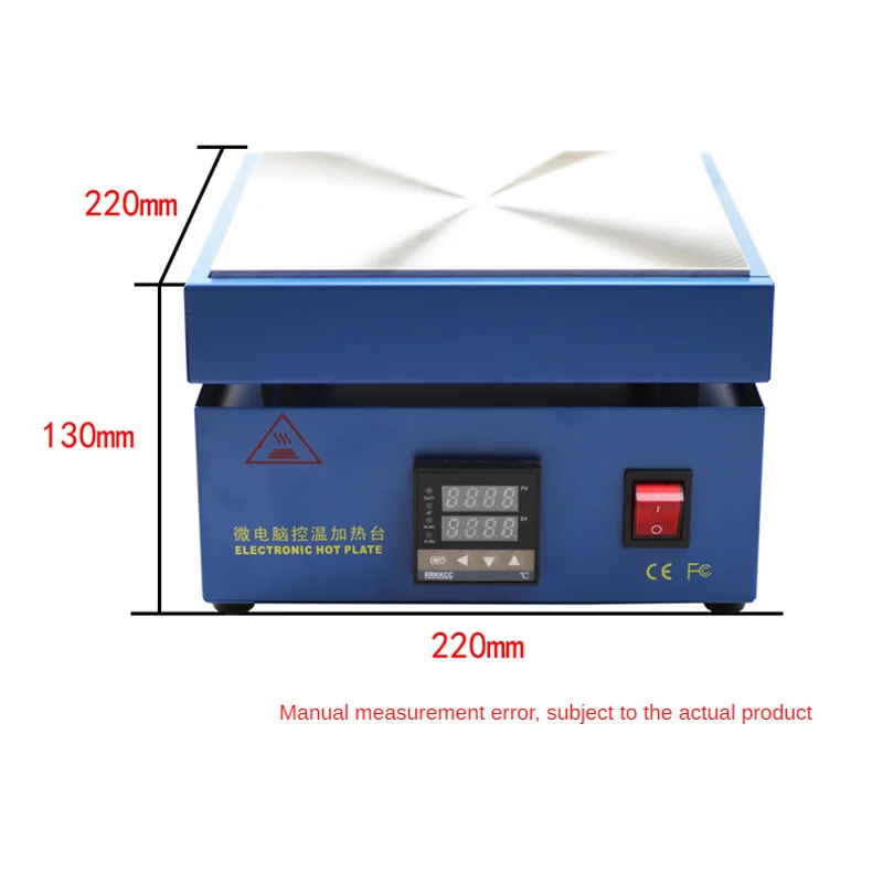 600W 946C Digital Preheating Station 200x200mm Electronic Preheating Board for Led SMD PCB Heating Lamp 220V Desoldering Iron