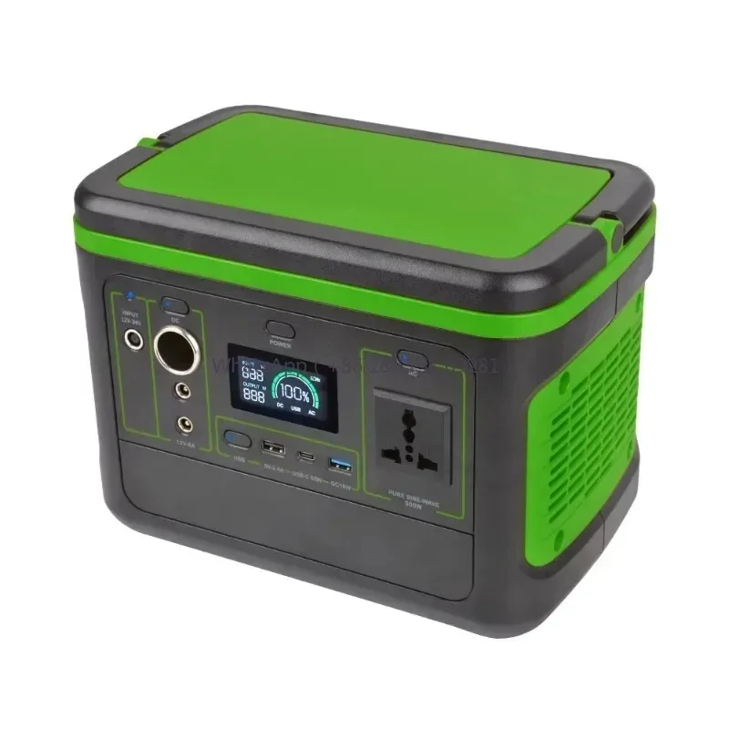 Newest Version AC DC Output 499Wh Home Appliances Solar Power 500W Portable Power Generator Station