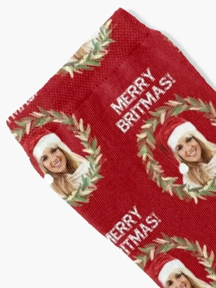 Merry Britmas - For Celebrating a Very Britney Christmas (White Text) Socks hiking gift heated Argentina Socks Woman Men's