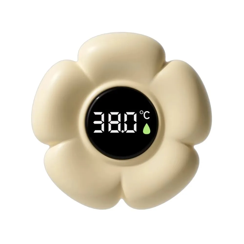 Waterproof Baby Bath Thermometer Flower Shaped Three-color Reminder Bathtub Water Temperature Detector LED Screen Display