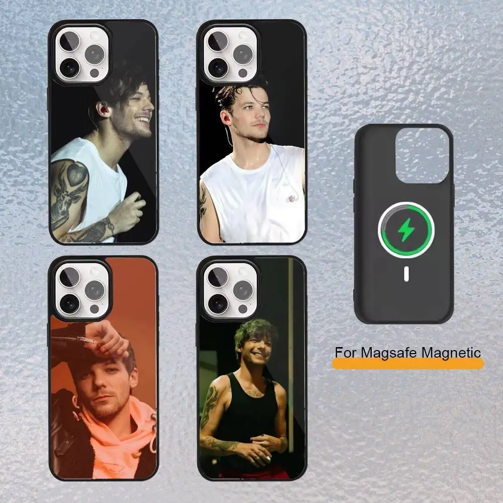 

L-Louis William Tomlinson Phone Case for iPhone 17,16,15,14,13,12,11 Plus,Pro Max Magnetic Wireless Charging Cover