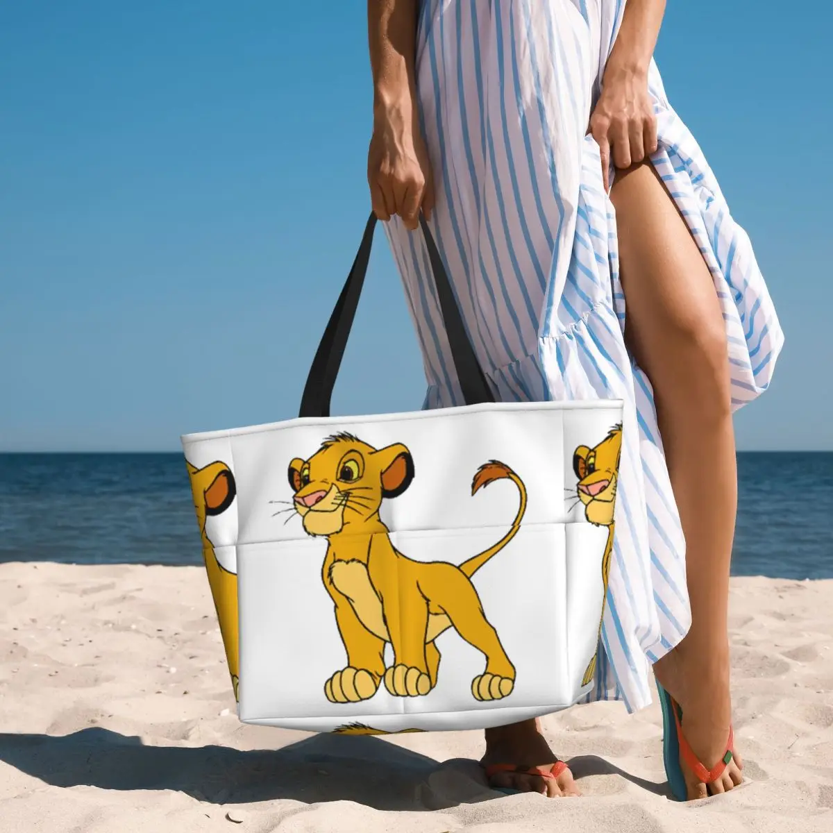 

Пляжная большая сумка Babe Lion для спортзала, йоги, Duffle, большая большая сумка, женская дорожная сумка, сумка для фитнеса