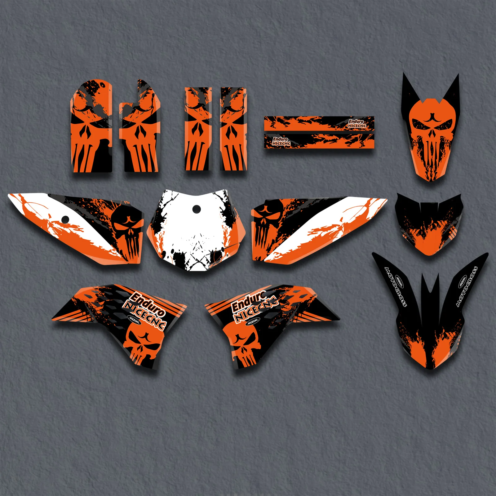 For KTM SX65 SX 65 MINI 2009-2015 2014 2013 2012 2011 2010 Motocross Fairing Graphic Background Decals Sticker Kit Customize