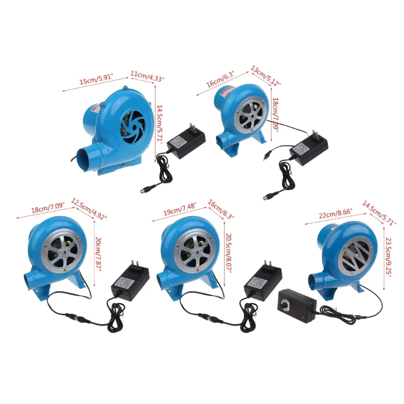 12V 15/30/60/80/100W Air Blower Fan for Barbecue Camping Charcoal