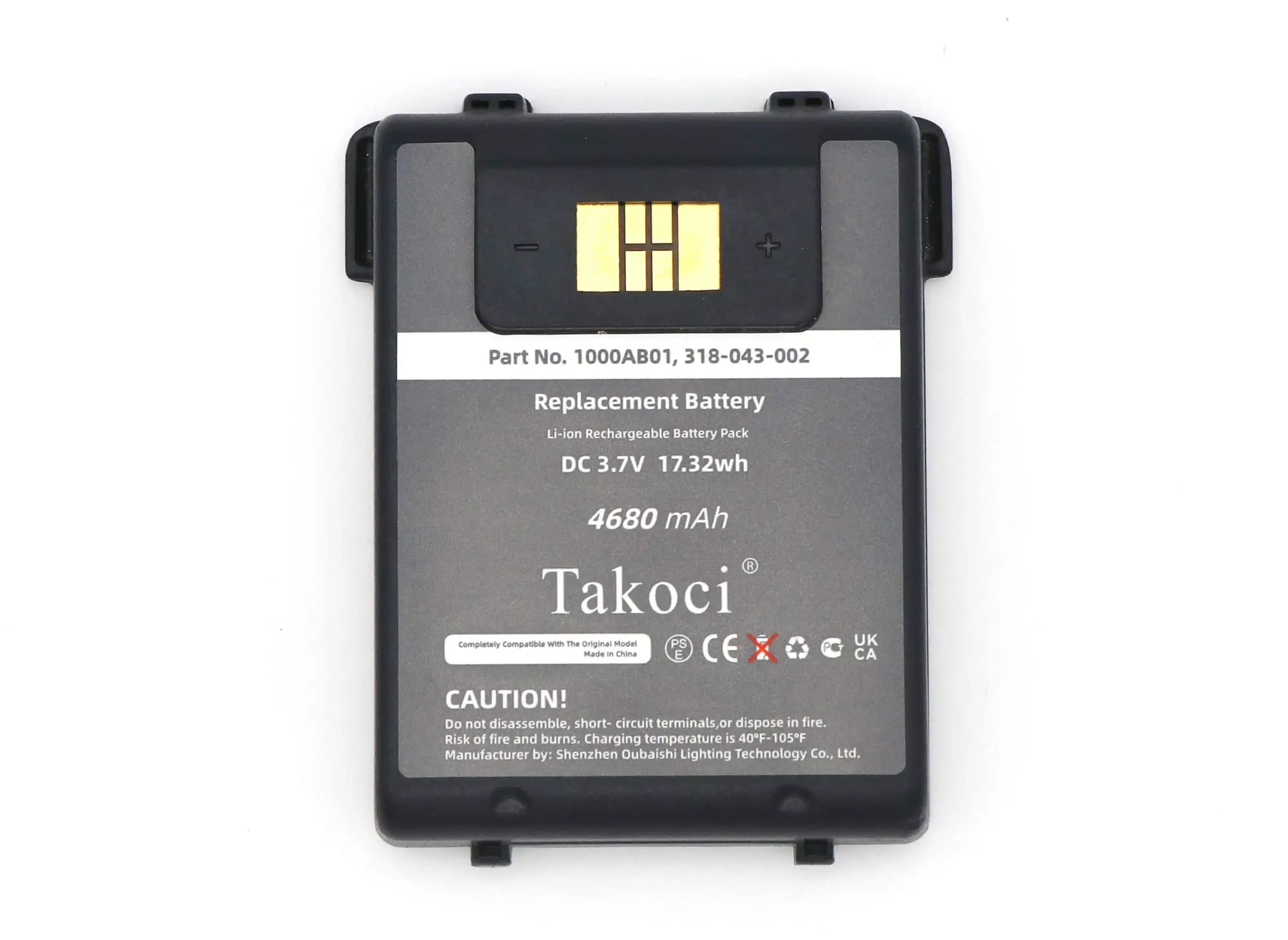 

Replacement Battery for Intermec CN70, CN70e, CN75, CN75E 1000AB01, 318-043-002, 318-043-012, 318-043-022 3.7V/mA