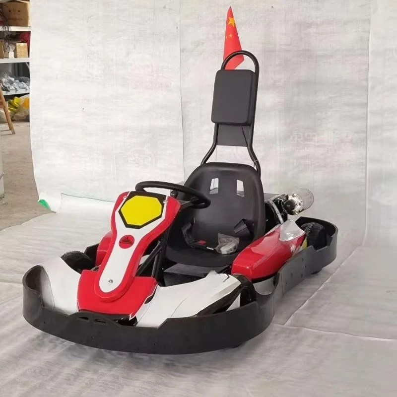 Dual 450W Motors Chain Drive Auto Electric Racing Bumper Cars Indoor/Outdoor Go Karts Kids Teens Amusement Parks Adventure