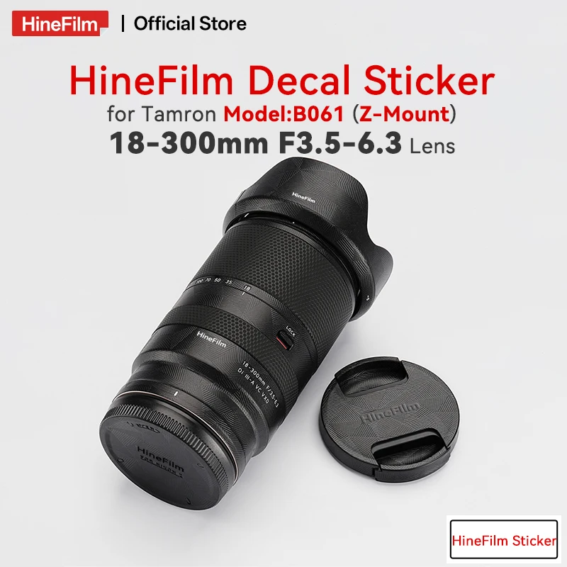 

Hinefilm Skin for Tamron 18-300 F3.5-6.3 for Nikon Mount Lens Sticker for Tamron 18300 Lens Decal Skin 18 300 Lens Wrap Cover