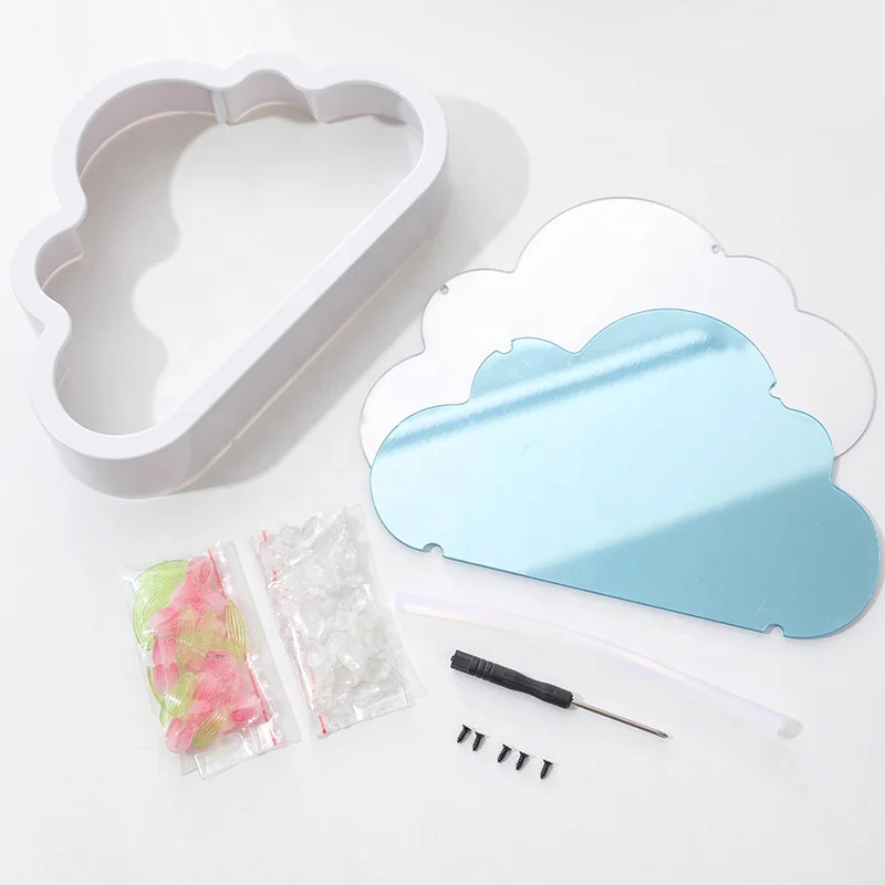 Led light up espelho decorações de casamento mães presente do dia dos namorados diy luzes da noite candeeiros de mesa tulipa artificial