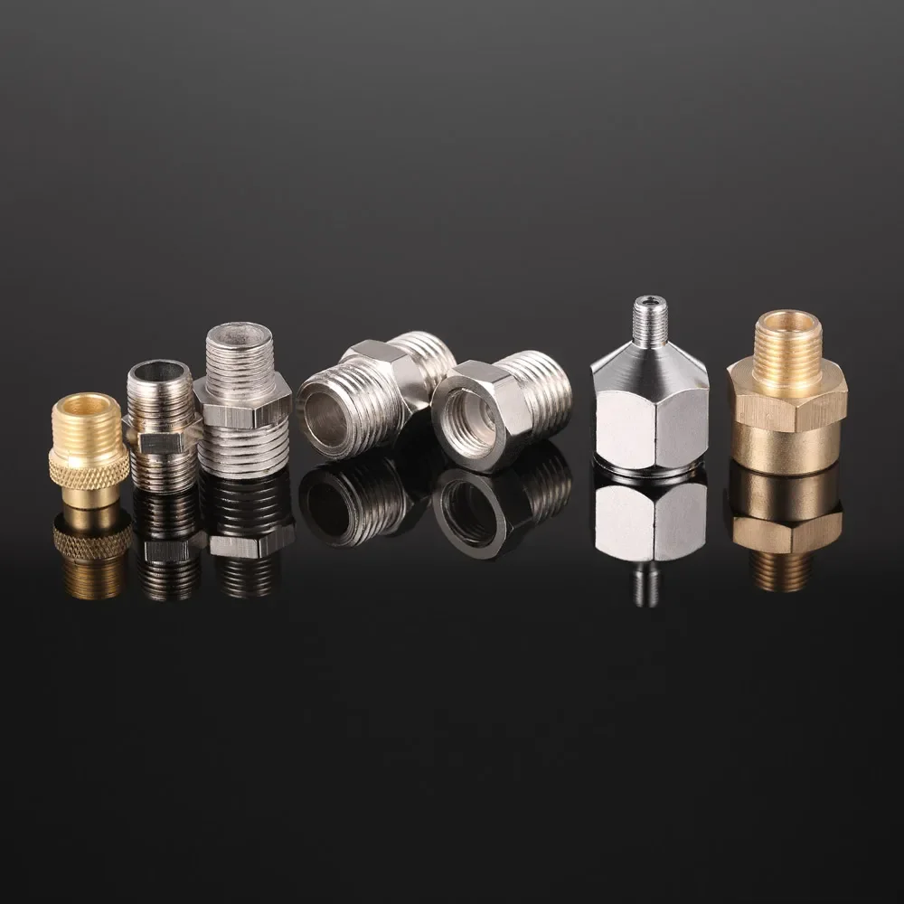 Professional 7pcs Airbrush Adaptor Kit Fitting Connector Set For Compressor & Airbrush Hose Convert Plug