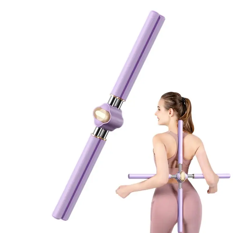 New Yoga Pole Open Shoulder Beauty Back Posture Corrector Stick Open Back Multi-Use Posture Corrector Yoga Stick Sport Equipment