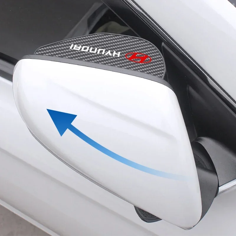 سيارة مرآة الرؤية الخلفية المطر الحاجب صغيرة مستديرة عكس لشركة هيونداي N خط i10 i30 i20 سوناتا أكسنت توكسون إلنترا #4