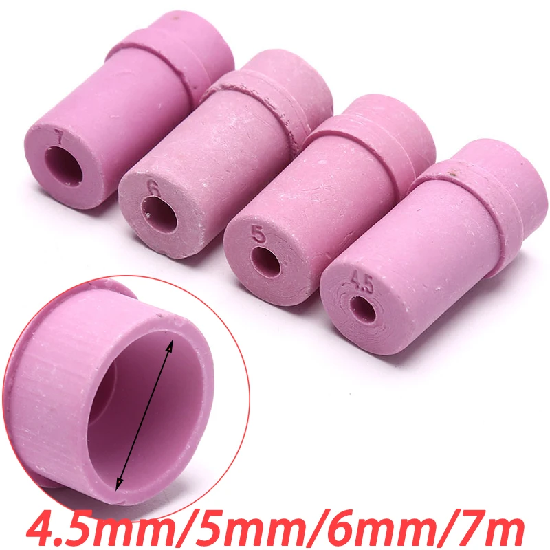 10Pcs 4.5mm/5mm/6mm/7mm Sandblaster Nozzle Ceramic Sandblast Nozzle Air Sandblaster Tips For Pneumatic Blasting Tools