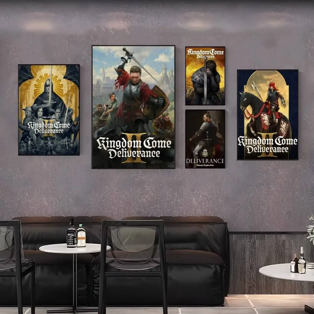 لعبة المملكة تعال Deliveryance II ملصق طباعة كوك المطبوخ الرسم على لوحات القماش الجدارية لغرفة المعيشة غرفة نوم ديكور المنزل