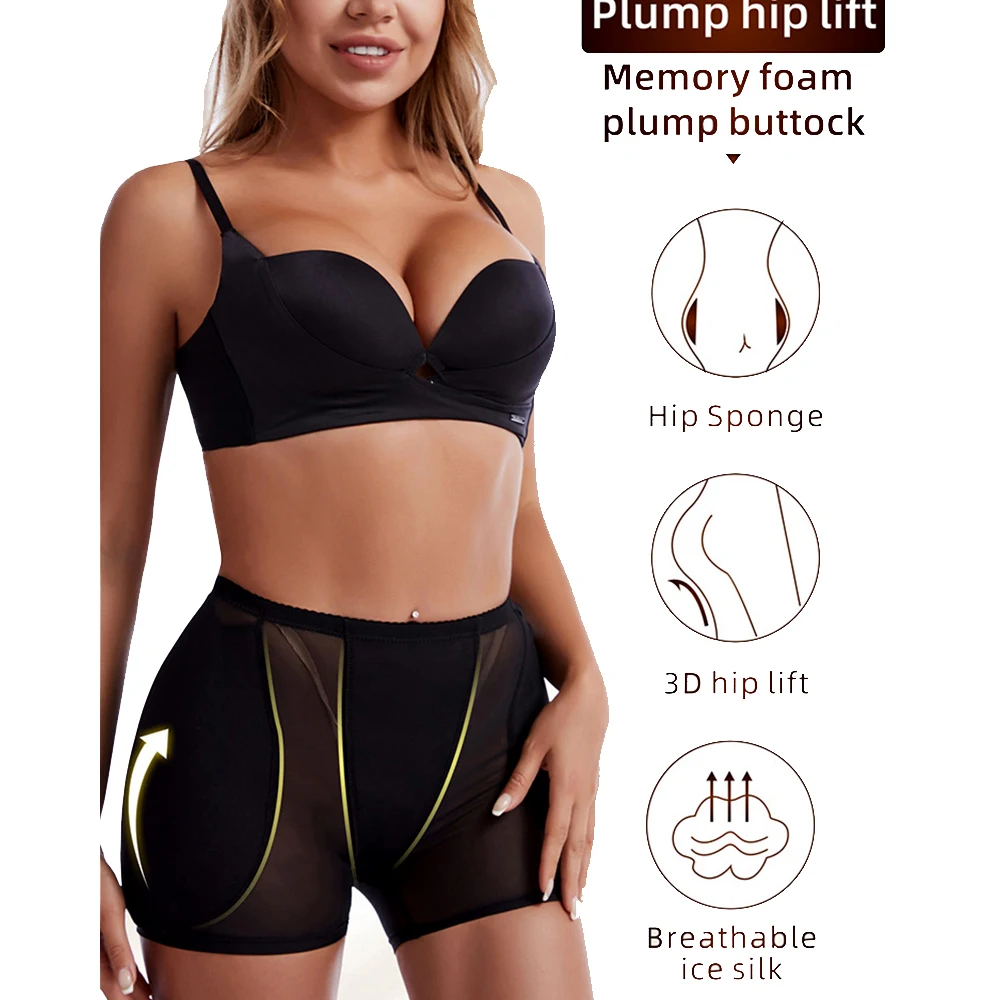 Women Butt Lifter Hip Enhancer Shaper Panties Body Shapers Hip Pad Sexy Underwear Boyshorts Ladies Shapewear Push Up Panty
