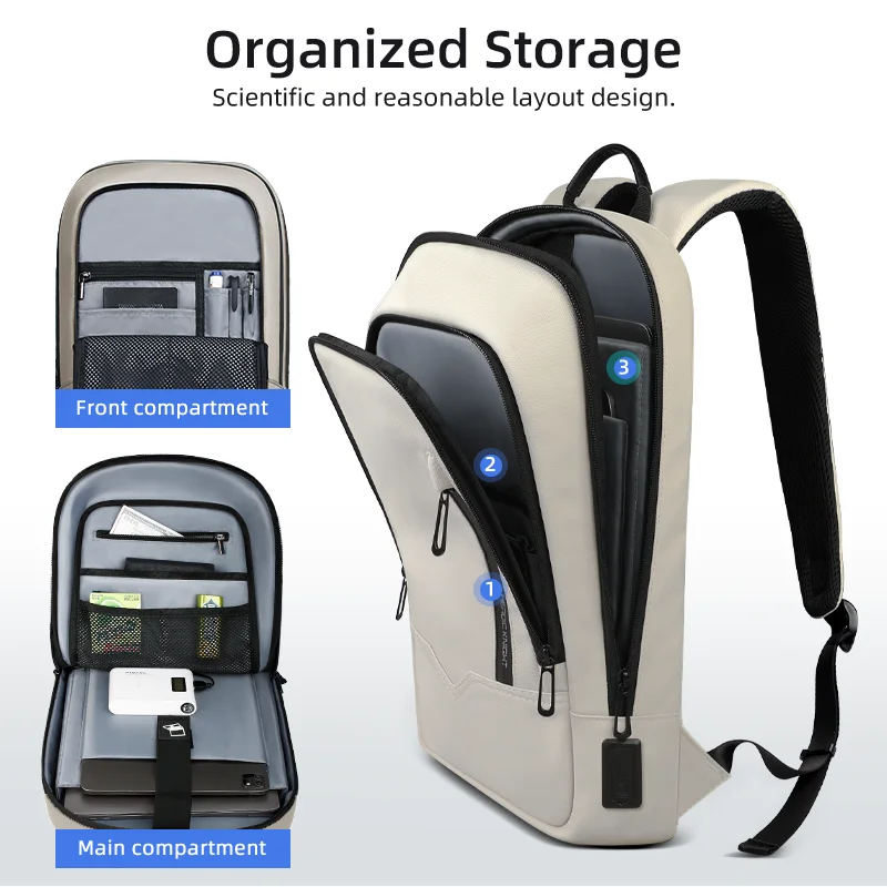 Heroic Knight-mochila diaria para ordenador portátil para hombre, mochila ligera y minimalista para ir al trabajo, mochila para oficina, mochila impermeable para mujer, mochila escolar para viajes de negocios