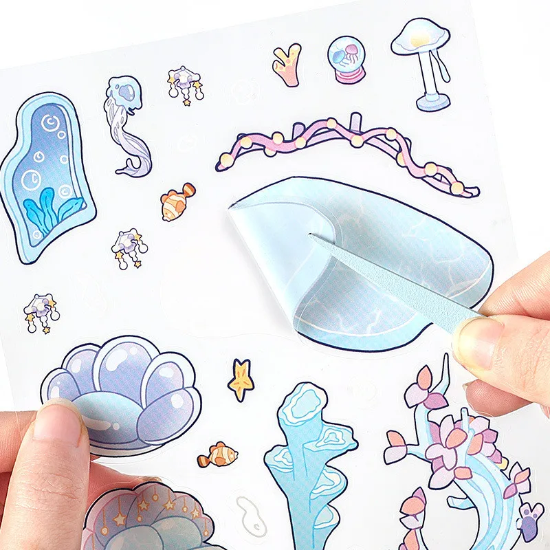 Miniature Scene Stickers 3D Stickers Cartoon Creative Stickers Landscape Stickers Hand Account Scrapbooking Material