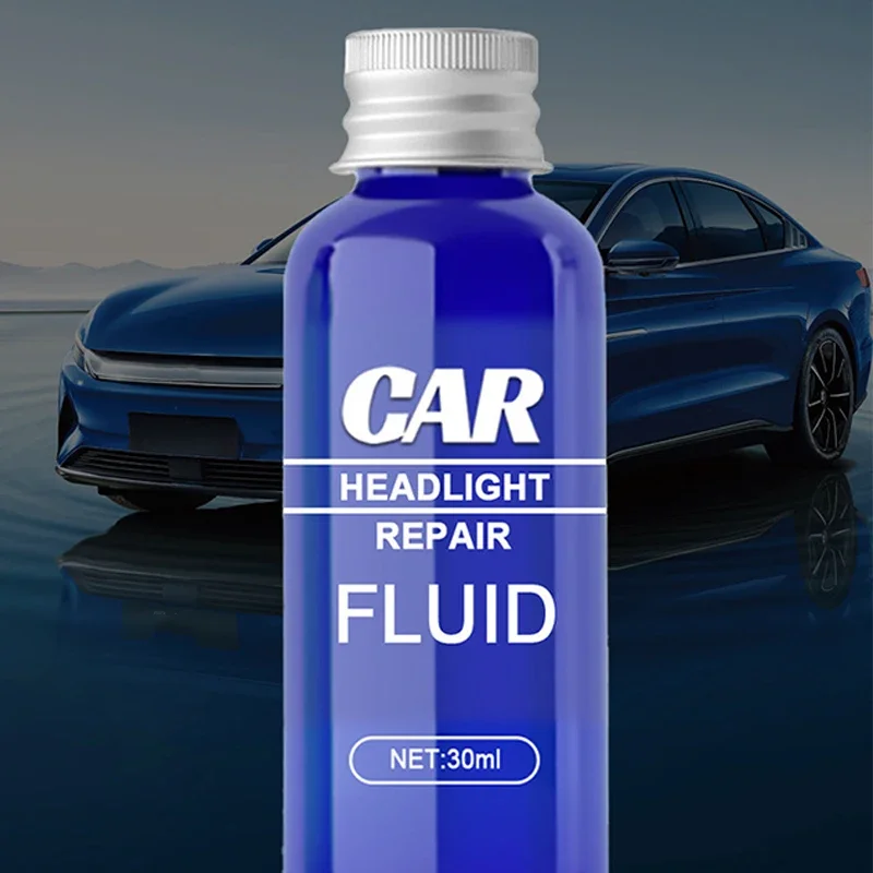 Car Headlight Repair Fluid Scratch Remover Protection Auto Headlight Cleaner Automotive Sponge Cloth Headlight Restoration Kit