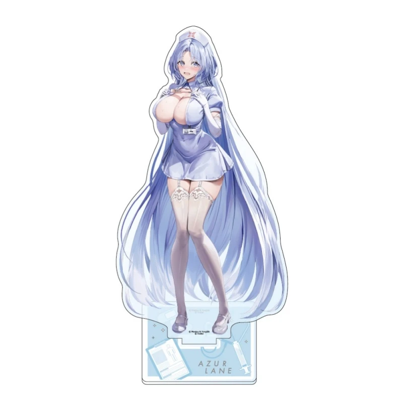Anime Azur Lane Decorations Games Computer Desk Decoration Transparent Acrylic Figures Stand Souvenir Trend High Precision 15cm