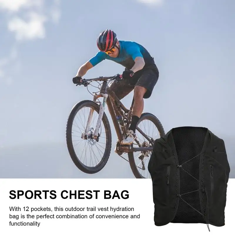 Running Chest Bag Large Capacity Chest Bag Outdoor Sports Chest Bag For Men Travel Large Capacity Chest Pack For Running Hiking