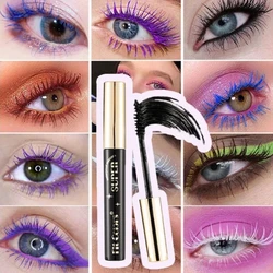 14 Color Mascara Lasting Thick Curling Lash Dyeing Cream Blue Mascara Waterproof 5D Quick Dry Multi-color Eyelash Dye Cosmetics