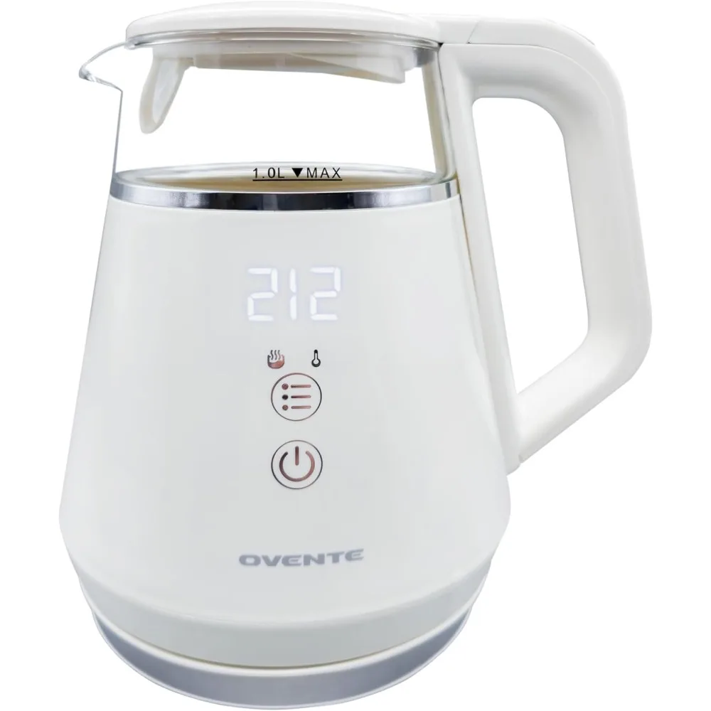 

Electric Kettle with 5 Temperature Control Presets, LED Digital Display, 5Hr Keep Warm Function, Auto Shut-Off