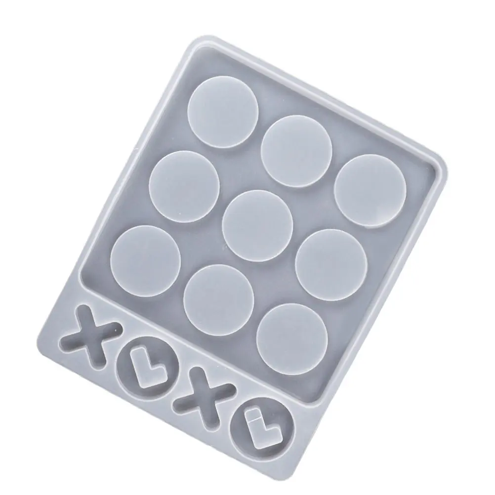 

1 Pc Durable HighQuality Tic Tac Toe Mold Smooth Interior Diy Epoxy Resin Craft Jewelry Making Silicone Molds White