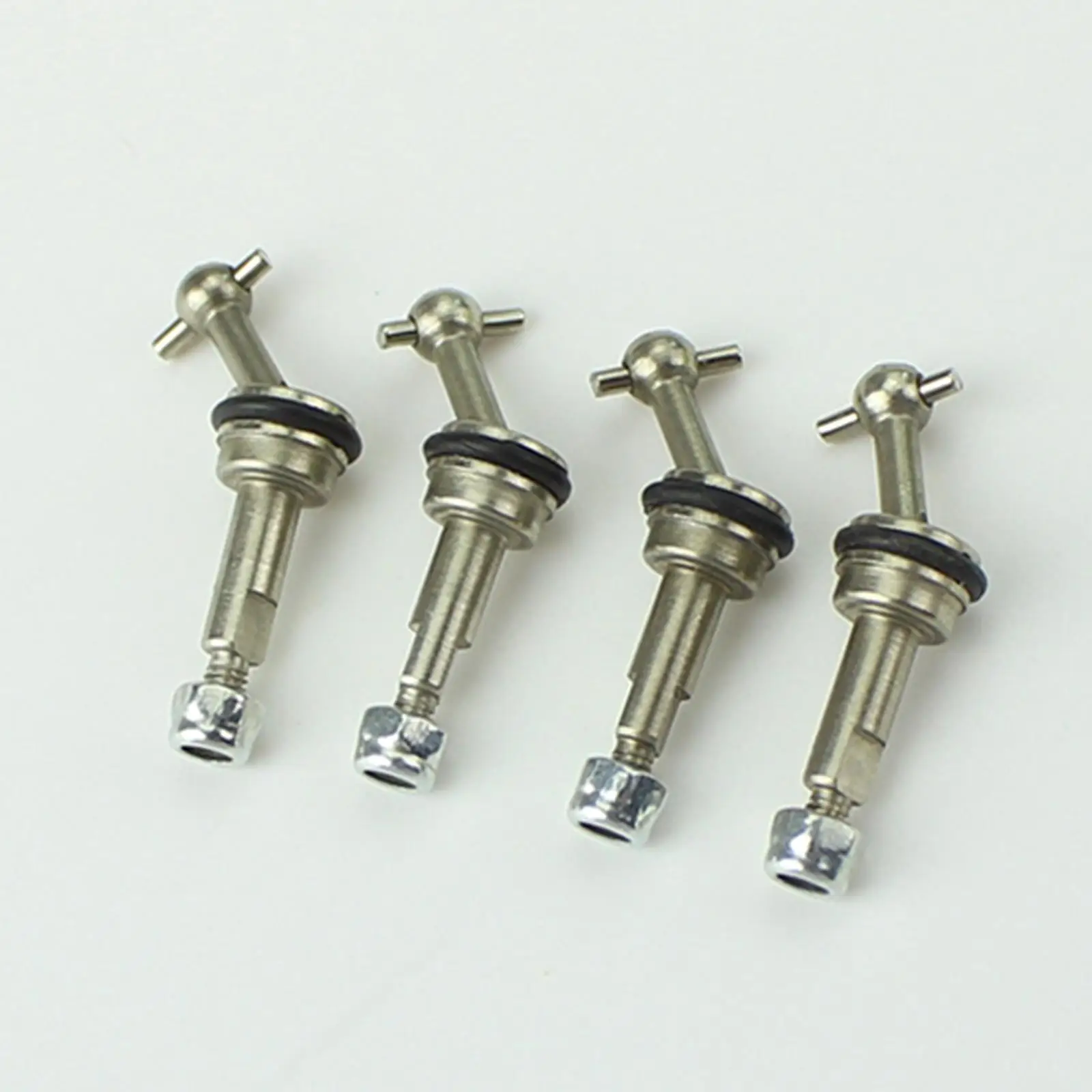 4PCS Metal Universal Driveshafts Dog Bone Replacement Part for WLtoys K969 K979 K989 K999 P929 P939 1:28 RC Car  Car