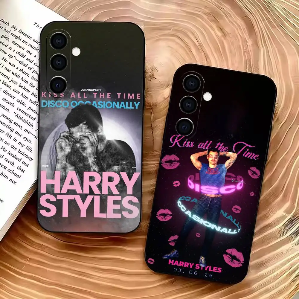 Kiss All The Time to H-Harry Styles  Stand Soft Silicone Phone Case Ultra Thin For Samsung A73 20,21s,22,31,32,52,53,72