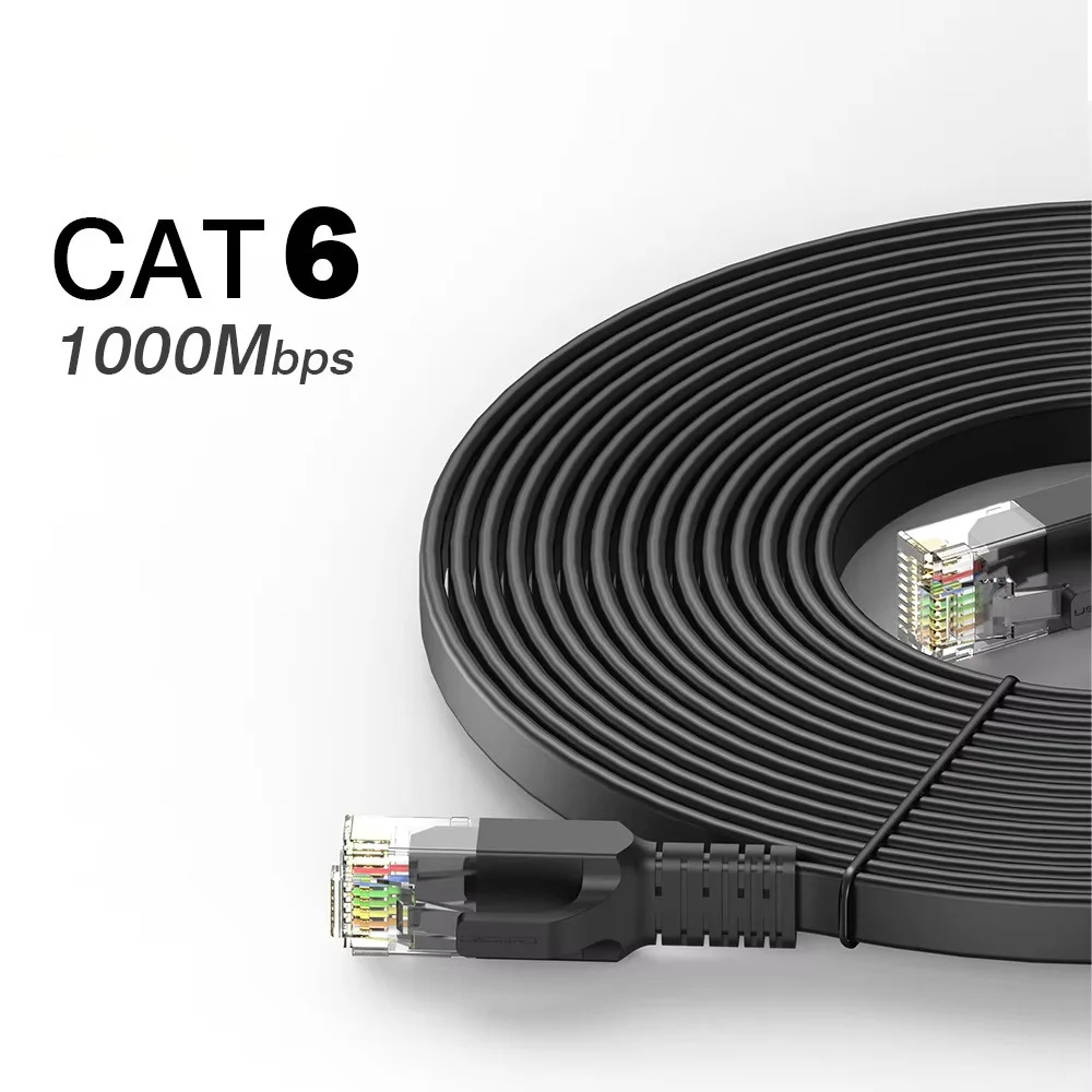 Cat 6 Ethernet Cable Cat6 Network Cable Internet LAN 40Gbps 1000Mhz For Router Ps4 Laptop 1m - 5m 10m 15m 20m 30m Flat