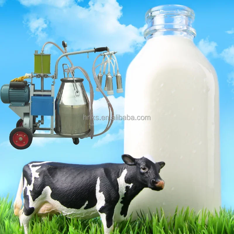 2023 Hot Sale Farm Machinery milking machine for cows vacuum pump milk cow machine butter making from cow milk automatic line