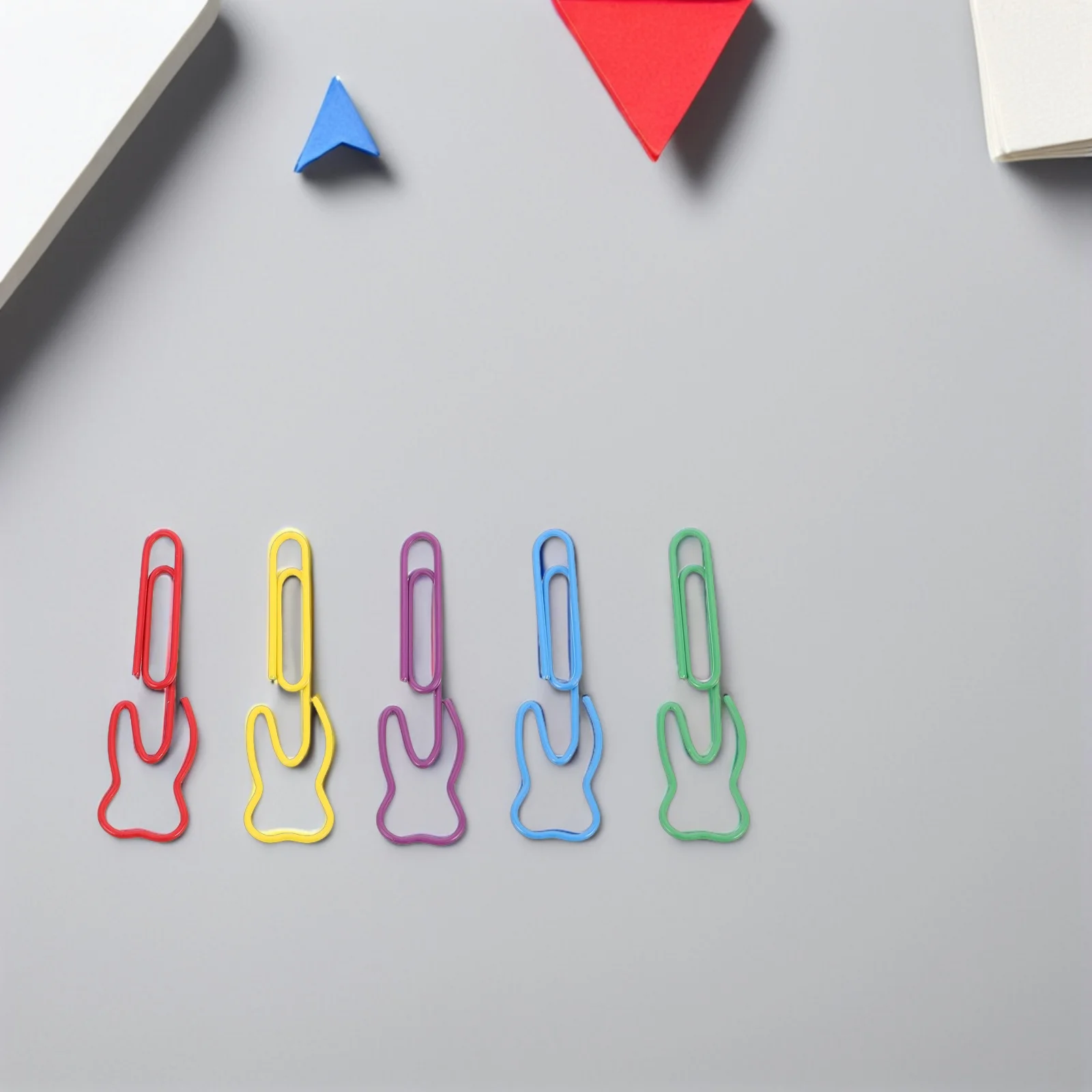 

100 Pcs Shaped Paper Clip Clips for Journals Decorative Metal Creative Paperclips Colorful Binder Bookmark