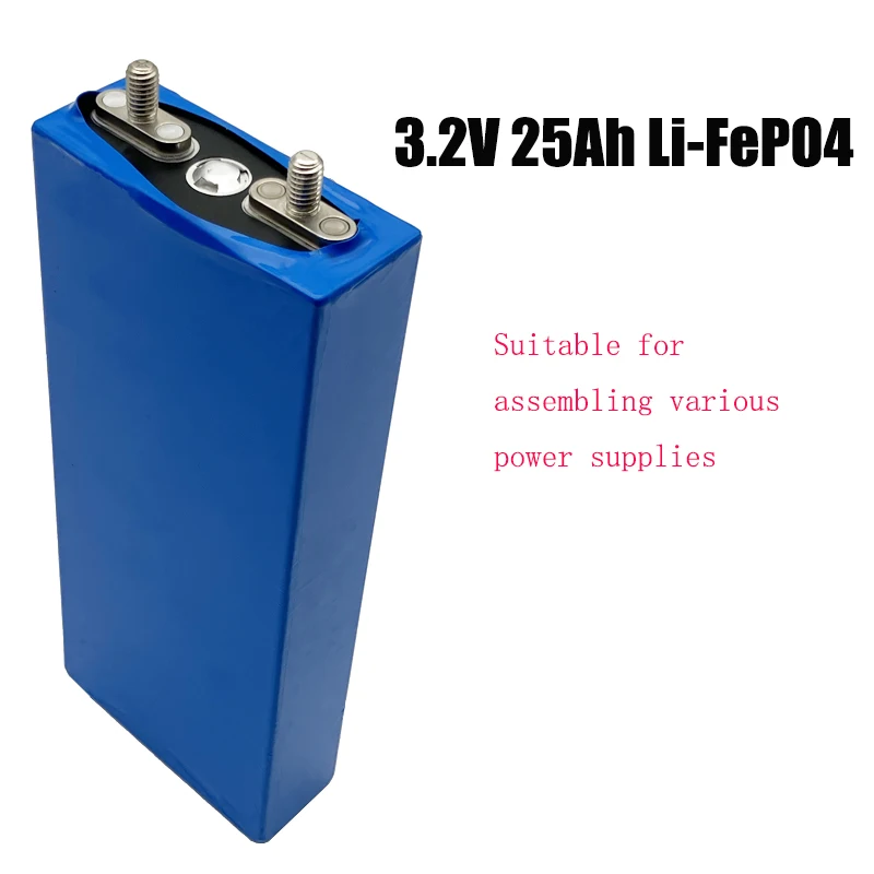 3.2V 25AH 5C LiFePo4 Power Li-on Battery 12V 24V Electric Bicycle Scooter Wheelchair AGV Automobile Golf Cart Inverter Era Stud