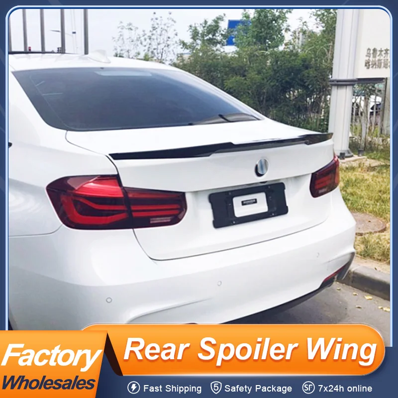 

For BMW 3 Series F30 318i 320i 320d 330d M340d 12-19 Rear Trunk Lid Car Spoiler Wing Ducktail ABS Plastic Material Accessories