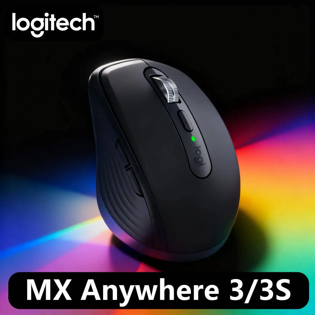 

Logitech MX Anywhere 3S Wireless Mouse, 8000 DPI Darkfield, MagSpeed, 10m Range, USB-C, Logi Bolt, 3-Device