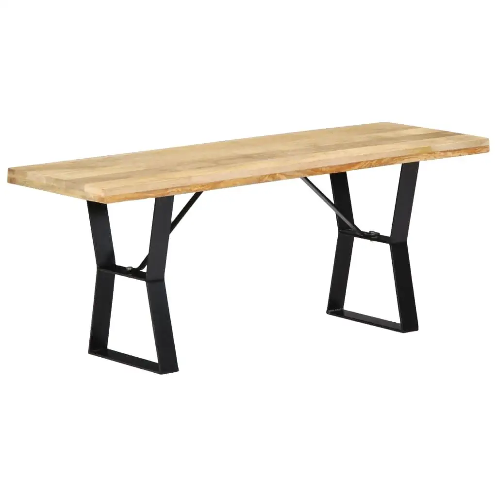 

43.3 Solid Wood Bench - Durable & Stylish Seating Solution for Home Décor