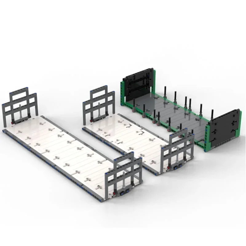 MOC-88854TransportB-DoubleTrailer 접합 및 조립 빌딩 블록, 빌딩 블록 부품, 생일 장난감, 어린이 선물, 1285