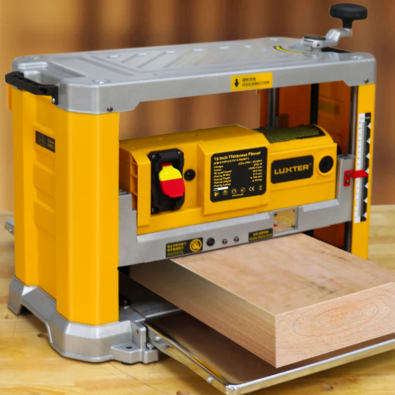 LUXTER 2000W 13 Inch Electric Wood Thicknesser Planer Multi-function Portable Woodworking Planing Machine