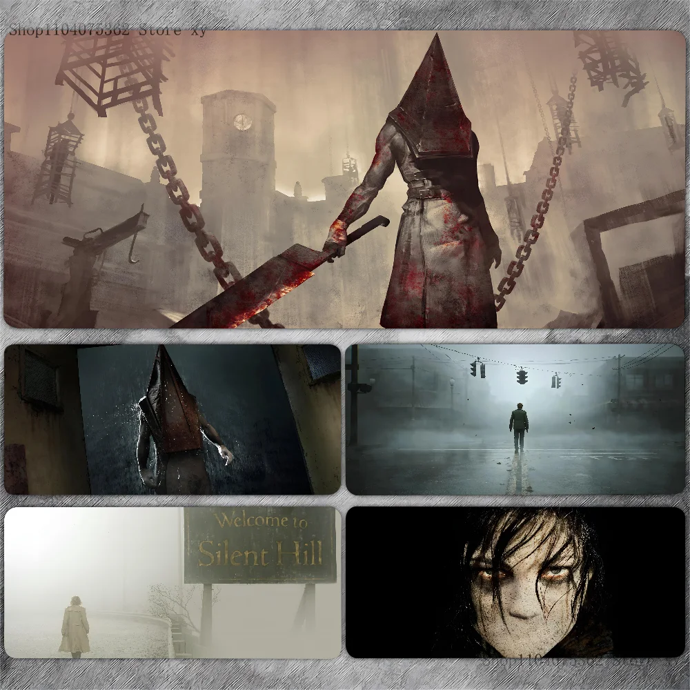 Silent Hill Game Mousepad Large Keyboard Desk Mat Gaming Mouse Pad LockEdge Non-slip Mat