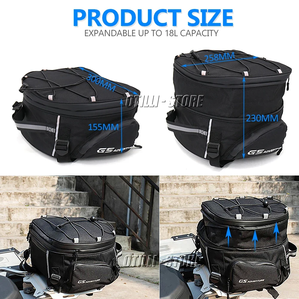 Bolsa trasera de motocicleta resistente al agua, mochila multifuncional y duradera para asiento trasero de motocicleta, para BMW R1300GS, r1300gs, R